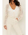 Sadie & Sage Women's Bright Light Lace Cropped Cardigan, Natural, hi-res