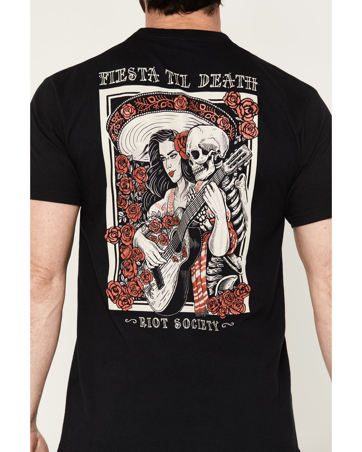 Image #4 - Riot Society Men's Fiesta Til Death Short Sleeve Graphic T-Shirt, Black, hi-res