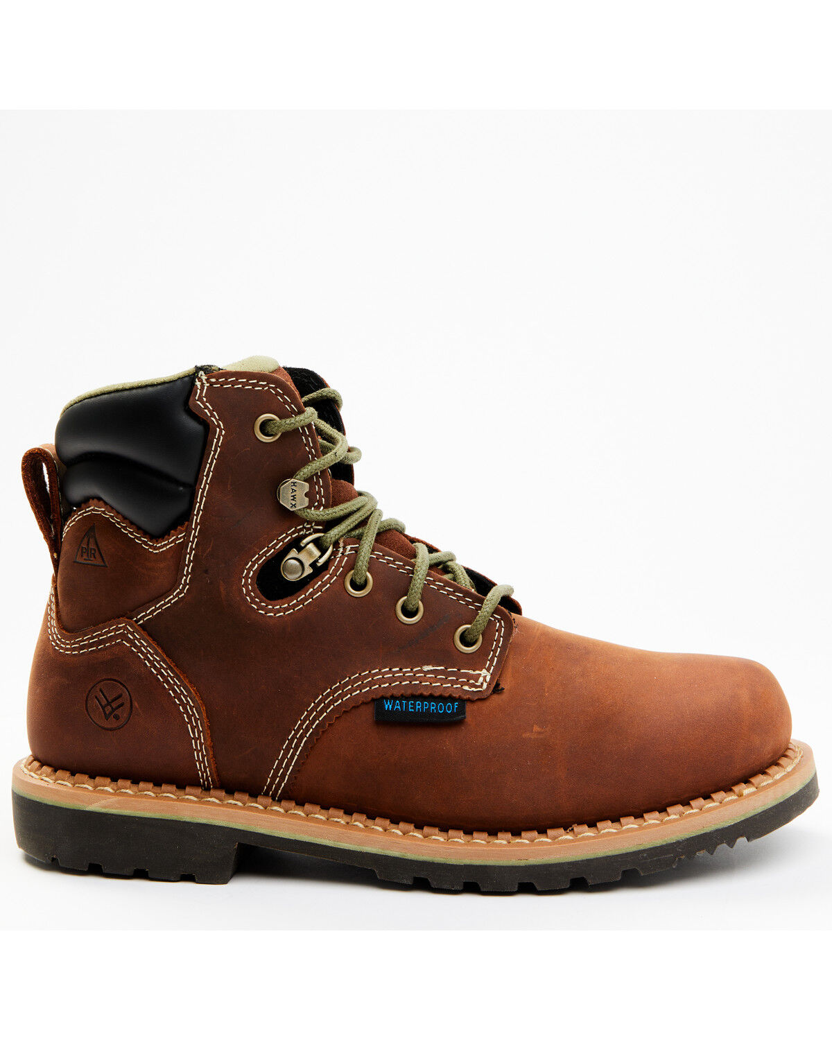 Image #2 - Hawx Women's Platoon Lace-Up Waterproof Work Boots - Soft Toe, Brown, hi-res