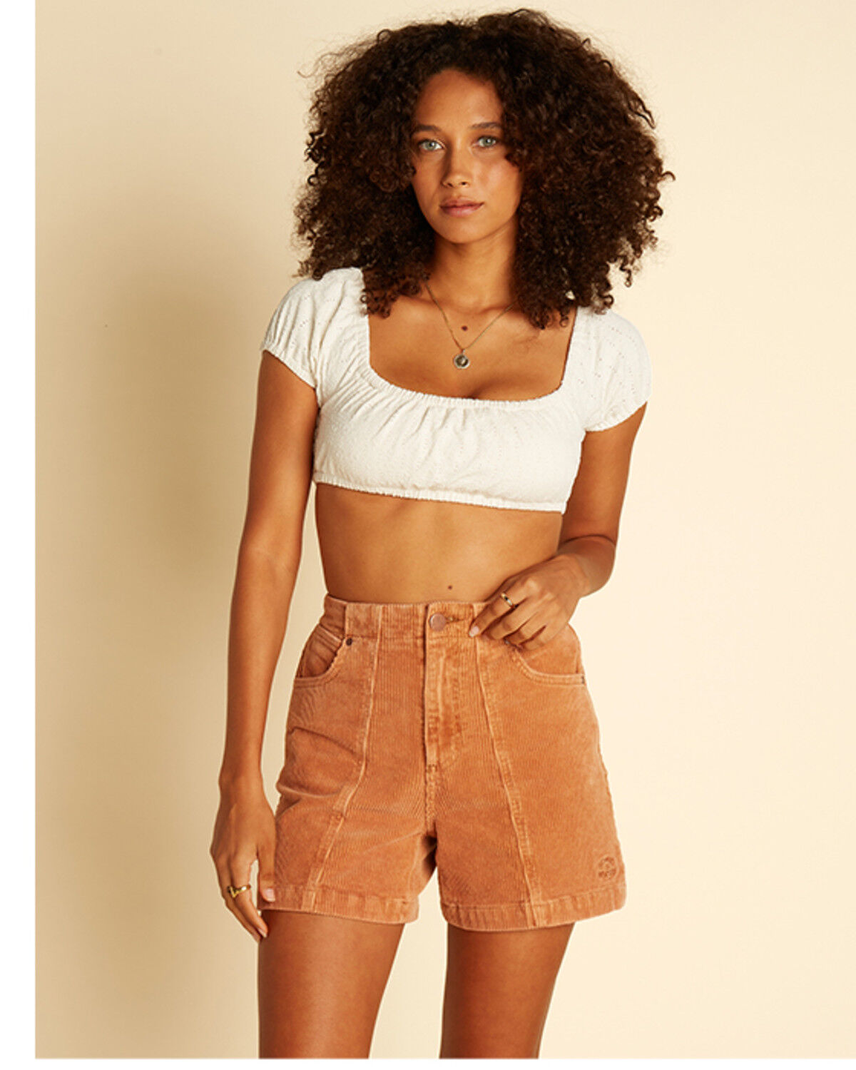 Image #2 - Billabong x Wrangler Women's High Rise According To Corduroy Shorts, , hi-res
