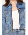 Image #3 - Wrangler Women's Cowboy Fade Denim Jacket, Light Wash, hi-res