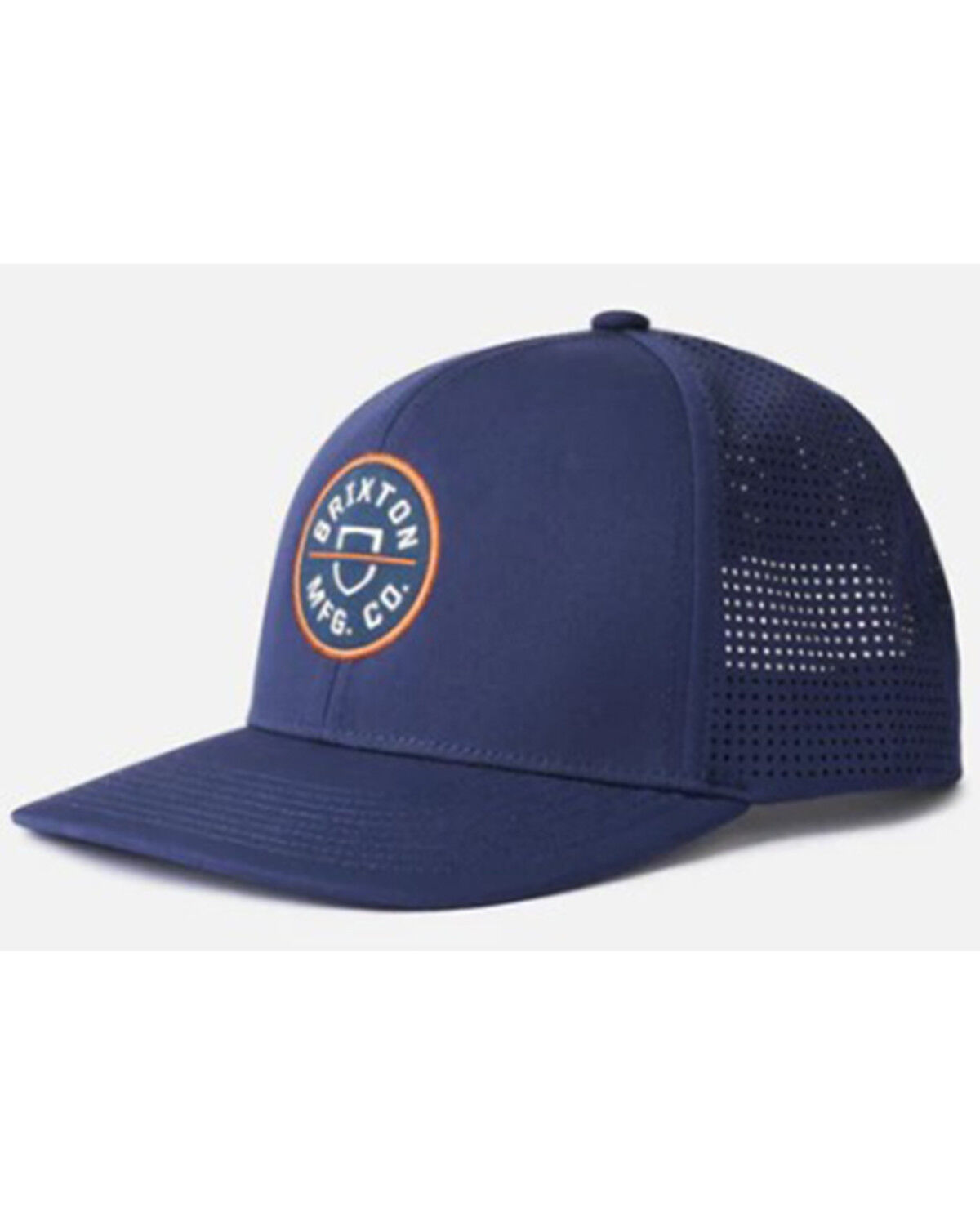 Image #1 - Brixton Men's Crest Netplus MP Ball Cap, Navy, hi-res