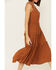 Shyanne Women's Smocked Midi Dress, Pecan, hi-res