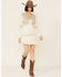 Image #2 - Shyanne Women's Off White Embroidered Lace Peasant Dress, , hi-res