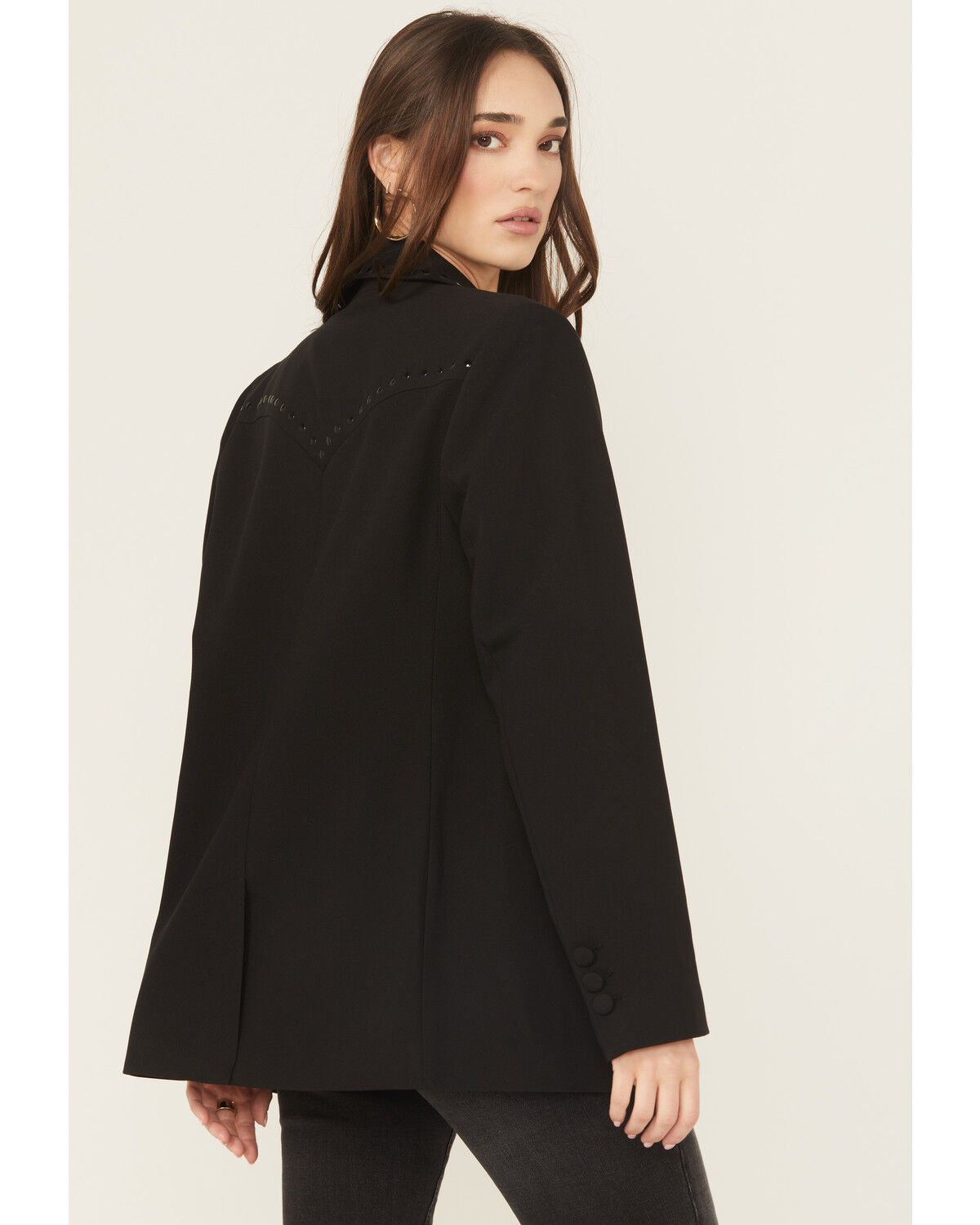 Image #4 - Ariat Women's After Party Embellished Blazer, Black, hi-res