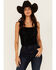 Image #1 - Idyllwind Women's Tigerbelle Soutache Lace Sleeveless Top, Black, hi-res