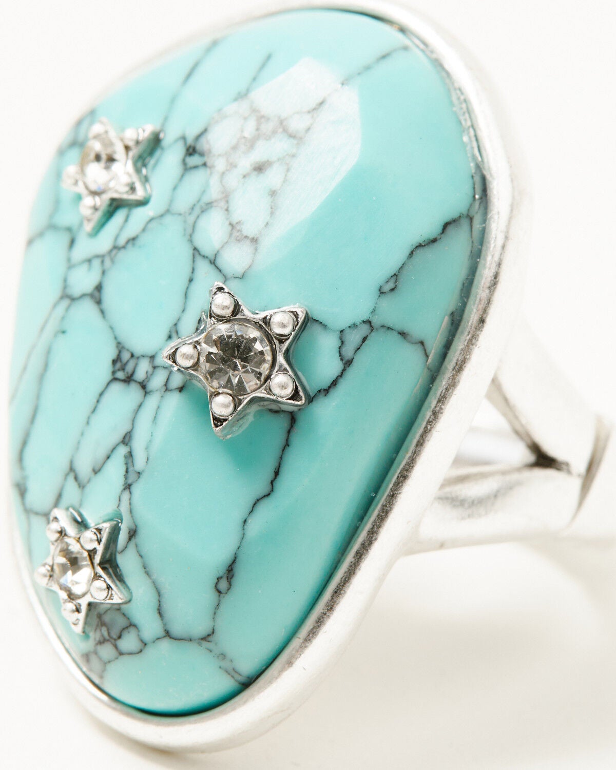 Image #2 - Lainey Wilson Women's Pave Star Ring, Silver, hi-res