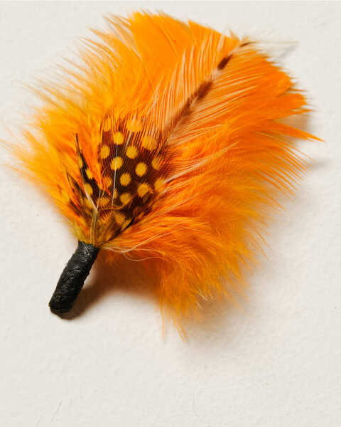 Image #2 - M & F Western Small Feather , Orange, hi-res