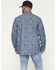 Image #4 - Cody James Men's FR Denim Paisley Long Sleeve Snap Shirt, Indigo, hi-res