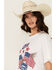 Image #2 - Show Me Your Mumu Women's USA Short Sleeve Graphic Tee, White, hi-res