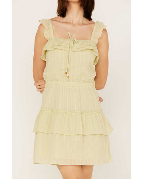 Image #3 - Heartloom Women's Rianne Ruffle Tiered Dress, Green, hi-res
