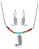 Image #1 - Montana Silversmiths Women's Colorstruck Cowboy Boot Beaded Jewelry Set - 2 Piece, Silver, hi-res
