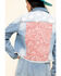 Image #5 - Shyanne Women's Cropped Paisley Americana Denim Trucker Jacket , , hi-res