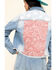 Image #5 - Shyanne Women's Cropped Paisley Americana Denim Trucker Jacket , , hi-res