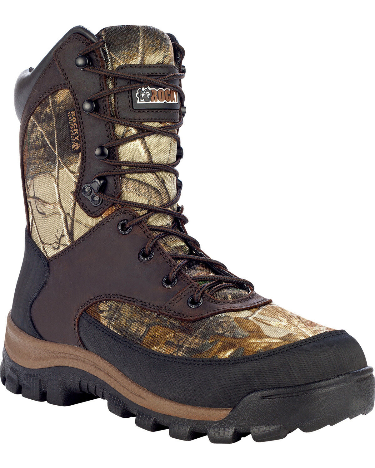 Image #1 - Rocky Core Waterproof Insulated Outdoor Boots - Soft Toe, Camouflage, hi-res