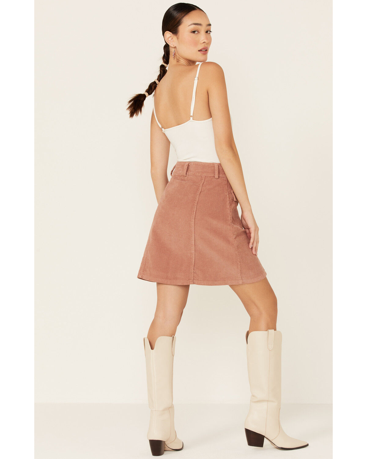 Image #4 - Maggie Sweet Women's Danna Corduroy Button Down Skirt, , hi-res