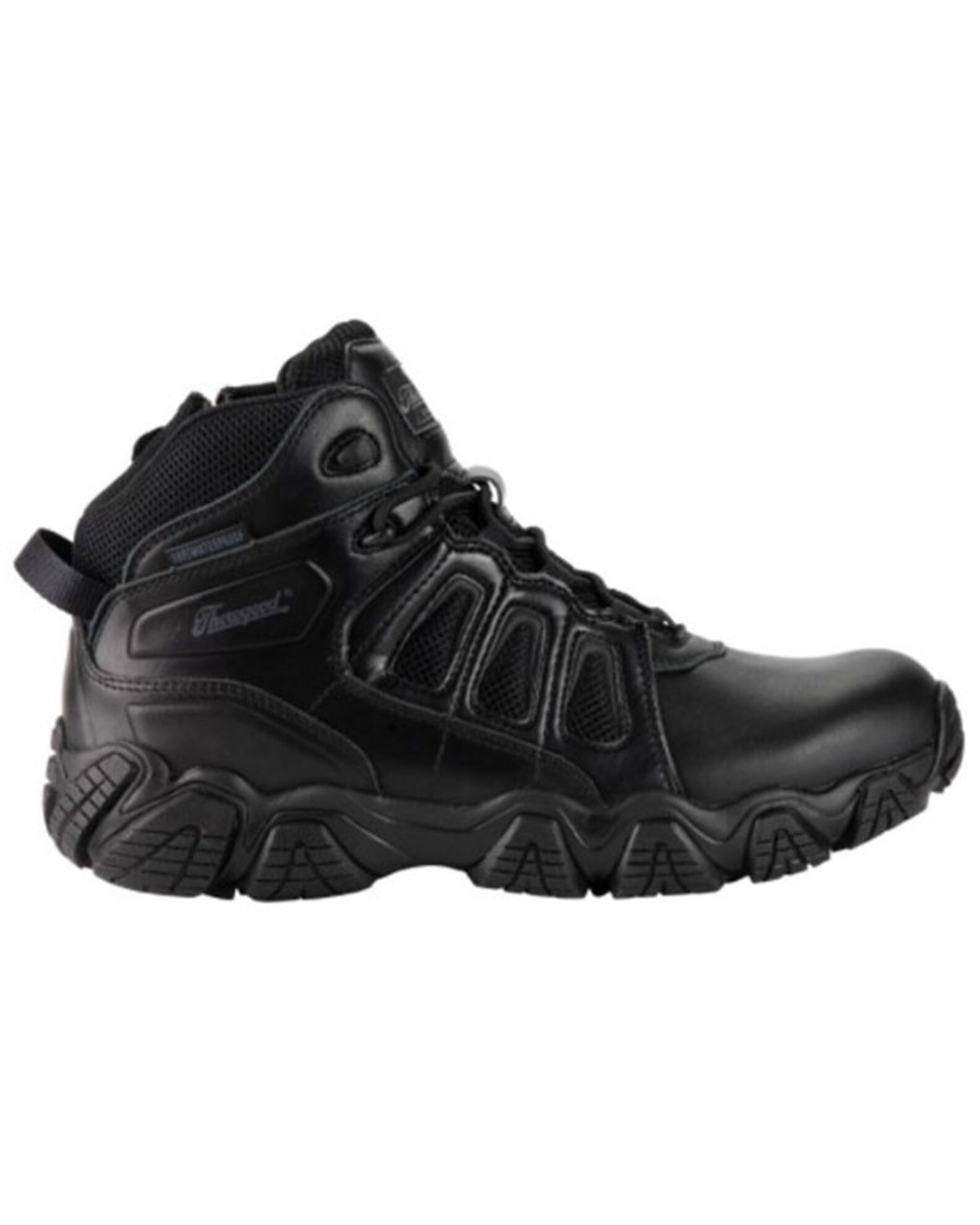 Image #2 - Thorogood Men's 6" Crosstrex Pathogen Work Boots - Composite Toe, Black, hi-res