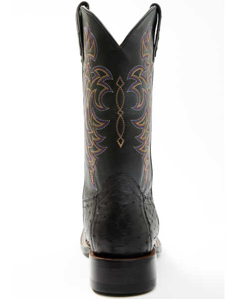 Image #5 - Cody James Men's Exotic Full-Quill Ostrich Western Boots - Broad Square Toe, Black, hi-res