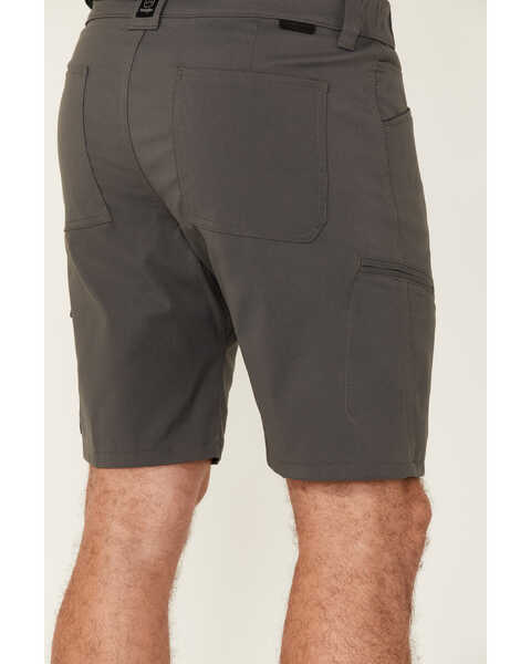 Wrangler ATG Men's All-Terrain Asymmetrical Cargo Shorts - Big, Grey, hi-res