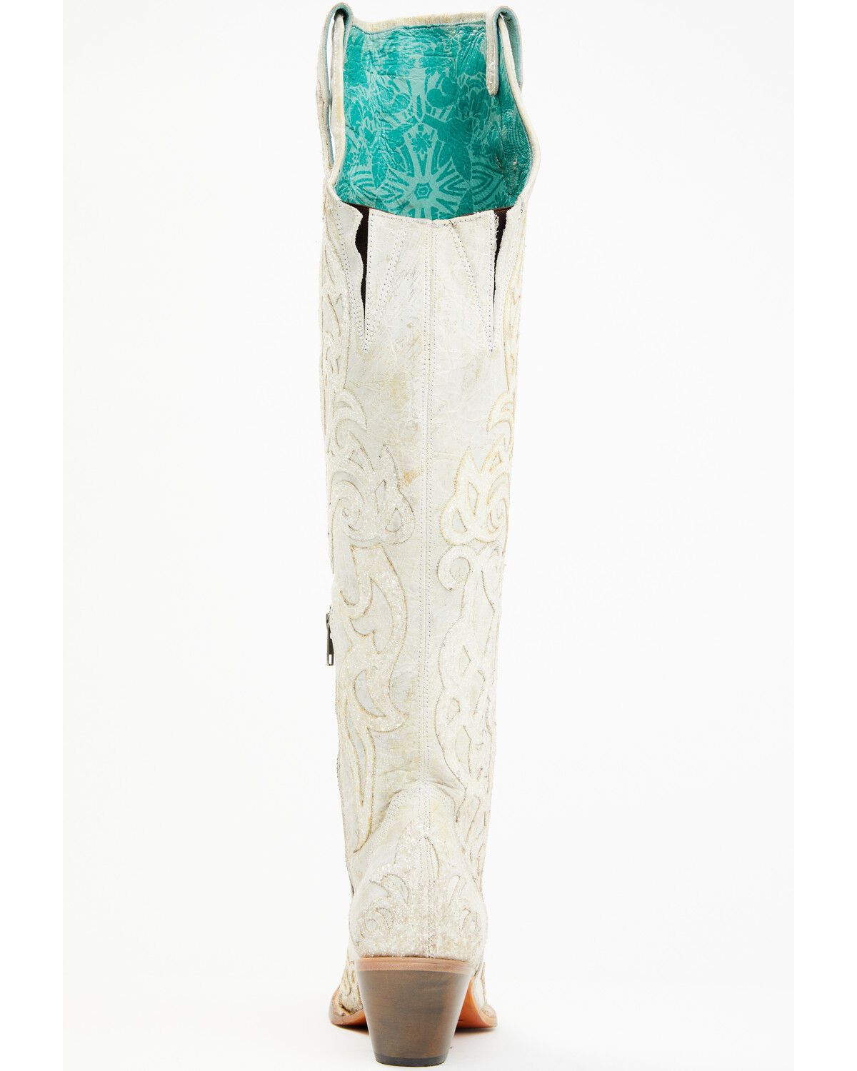 Image #5 - Corral Women's Glitter Overlay Tall Western Boots - Snip Toe, , hi-res