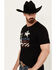 Image #2 - RANK 45&reg; Men's Alban Western Horse Short Sleeve Graphic T-Shirt, Black, hi-res