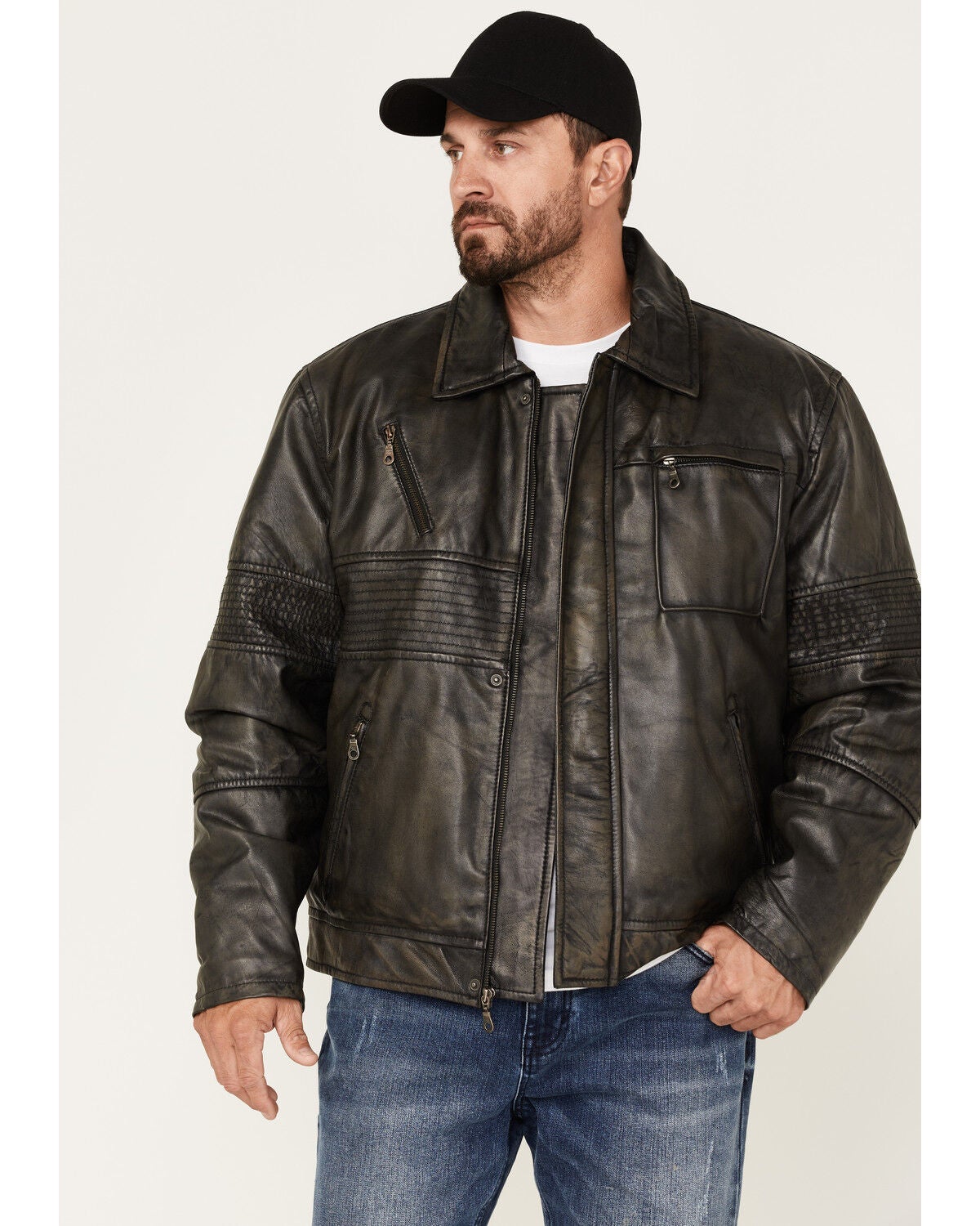 Cripple Creek Men's Zip-Front Concealed Carry Jacket, Black, hi-res