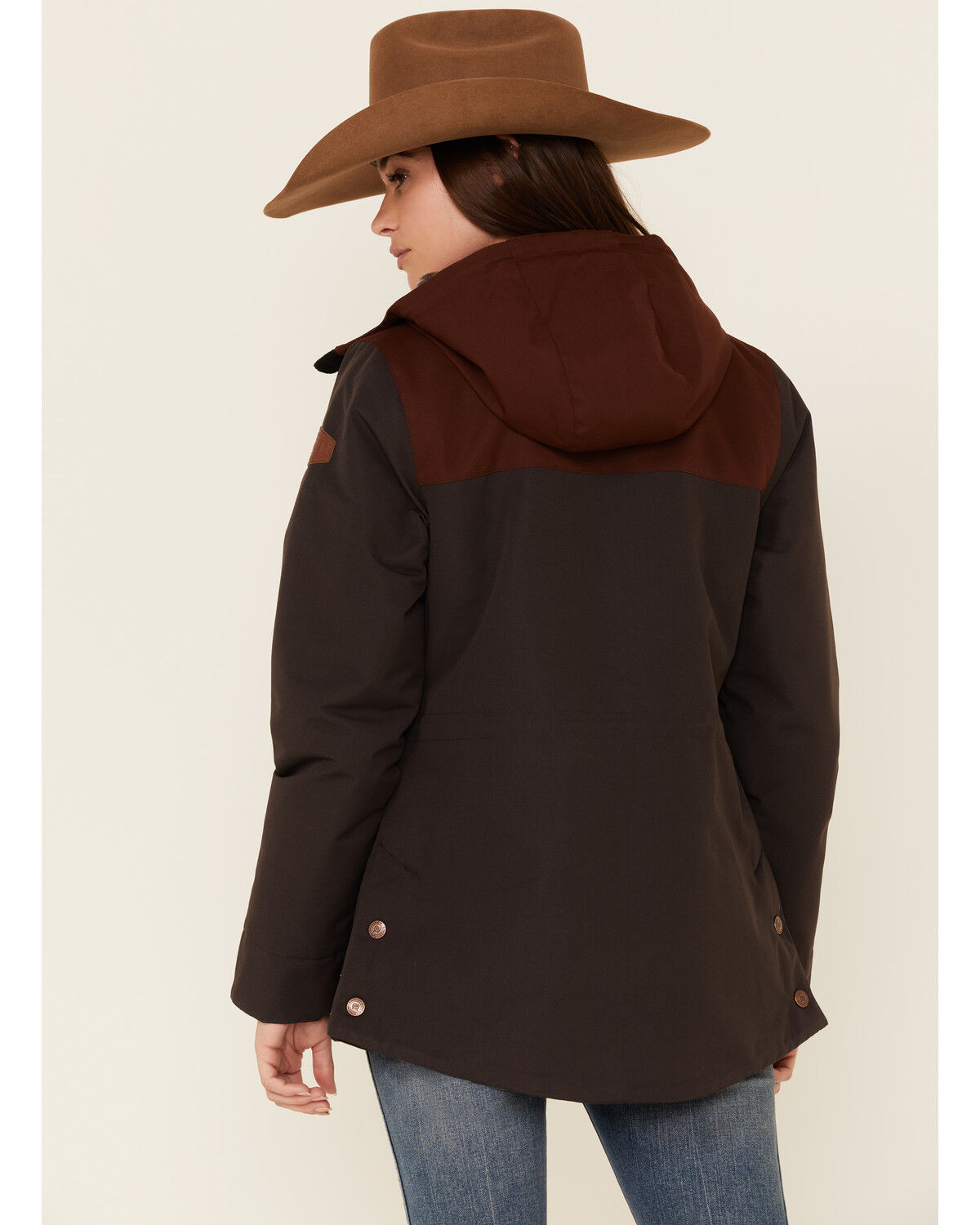 Cinch Women's Color Block Hooded Storm Flap Barn Coat | Sheplers