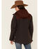 Cinch Women's Color Block Hooded Storm Flap Barn Coat , Charcoal, hi-res