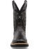 Image #4 - Twisted X Men's 11" Exotic Ostrich Western Work Boots - Nano Composite Toe, Black, hi-res