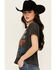 Image #2 - Bandit Women's Waylon Jennings Short Sleeve Graphic Tee, Black, hi-res