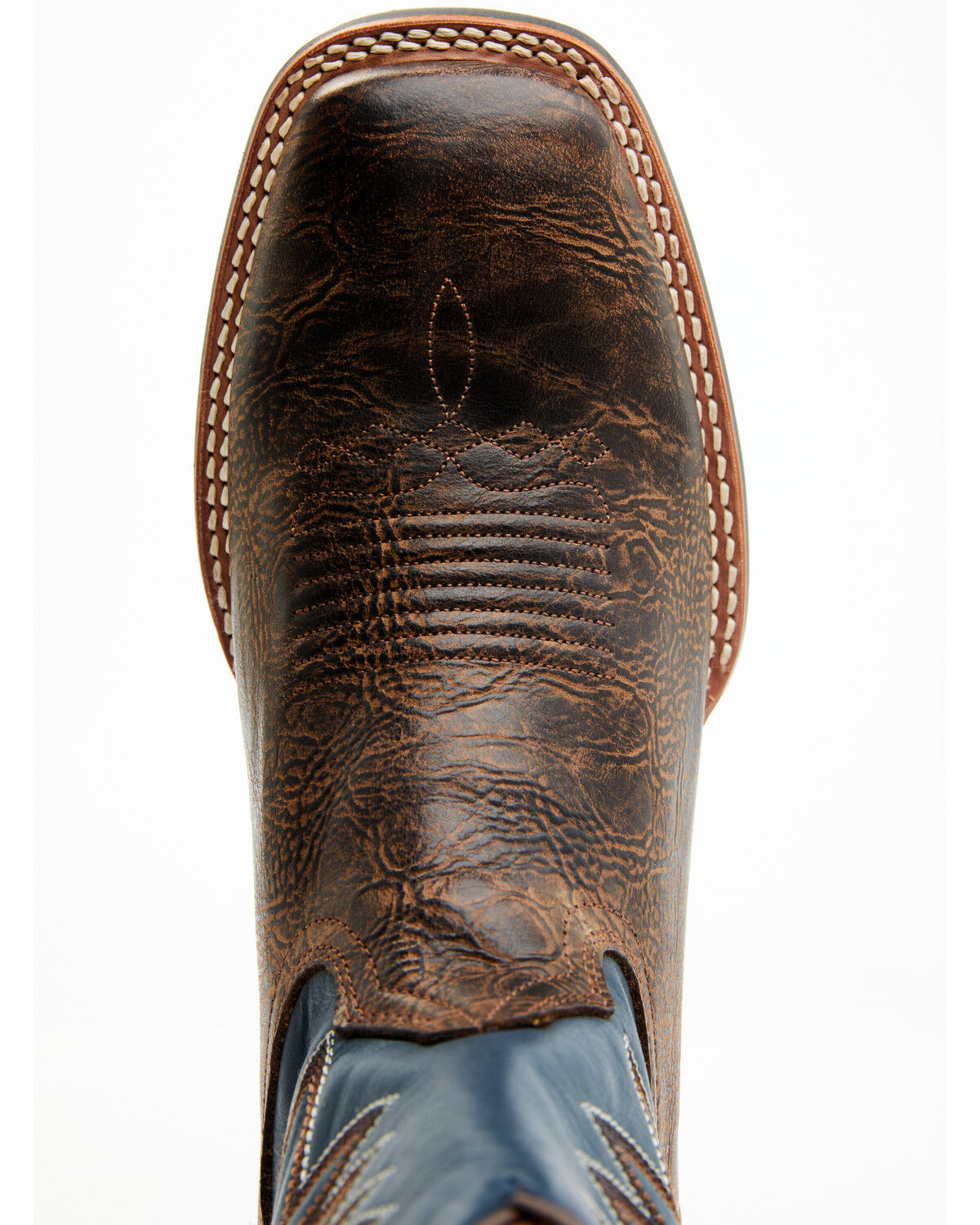 Image #6 - Cody James Men's Union Performance Western Boots - Broad Square Toe, Navy, hi-res