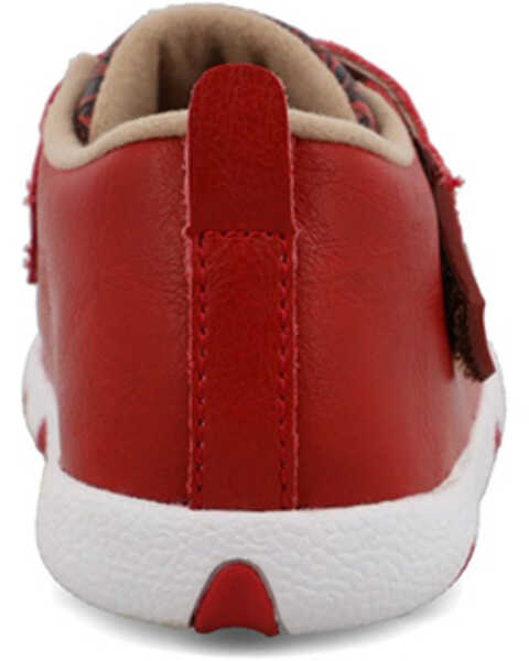 Image #5 - Twisted X Toddler Girls' Driving Moc Shoes - Moc Toe , Red, hi-res