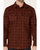 Image #3 - Cody James Men's FR Southwestern Plaid Print Long Sleeve Snap Work Shirt, Wine, hi-res