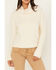 Shyanne Women's Cable Fringe Sweater , Cream, hi-res