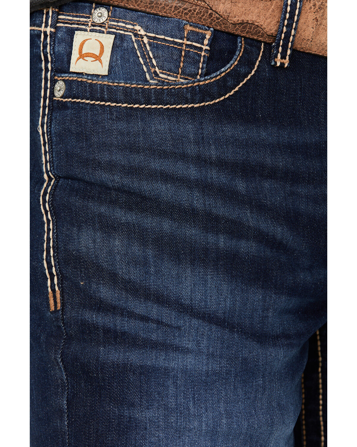 Image #2 - Cinch Men's Ian Dark Wash Slim Bootcut Performance Stretch Denim Jeans, , hi-res