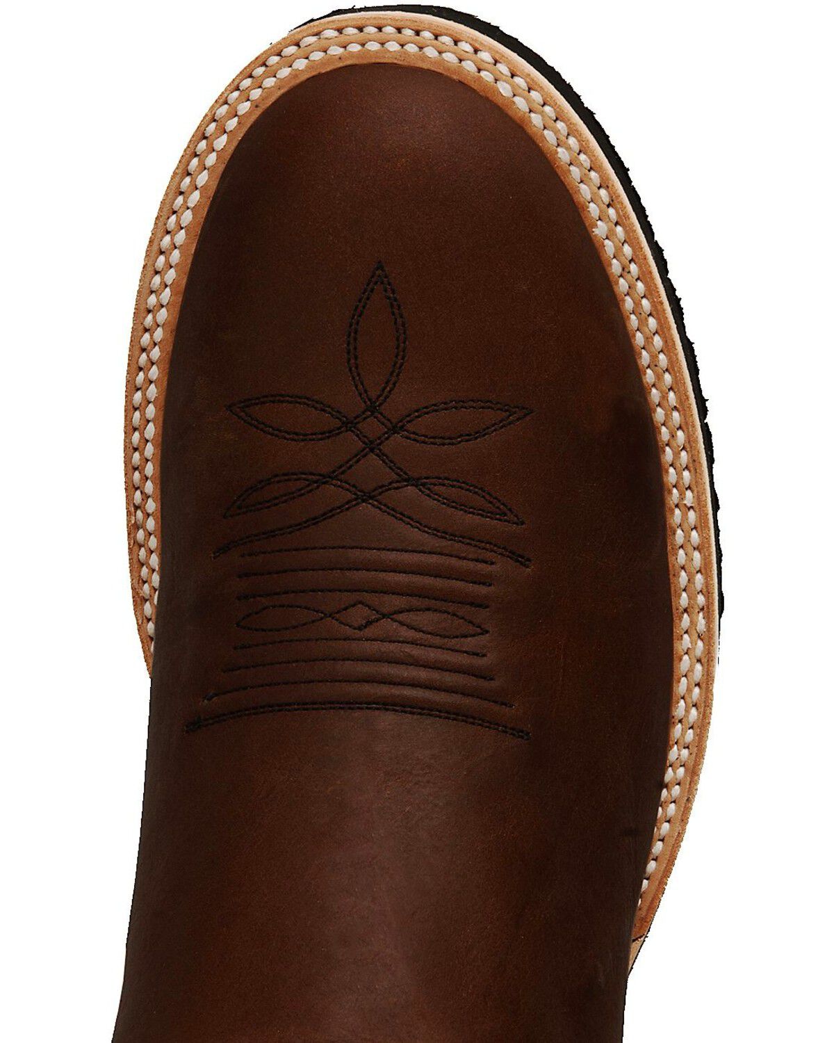 Image #7 - Justin Men's Paluxy Brown Tekno Crepe Cowboy Boots - Round Toe, Coffee, hi-res
