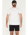Image #1 - Rock & Roll Denim Men's 8" Solid Stretch Chino Shorts, Black, hi-res