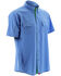 Image #1 - Huk Performance Fishing Men's Next Level Woven Short Sleeve Shirt, Blue, hi-res