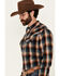 Image #2 - Cody James Men's Santa Cruz Plaid Print Long Sleeve Snap Flannel Shirt - Big, Brown, hi-res