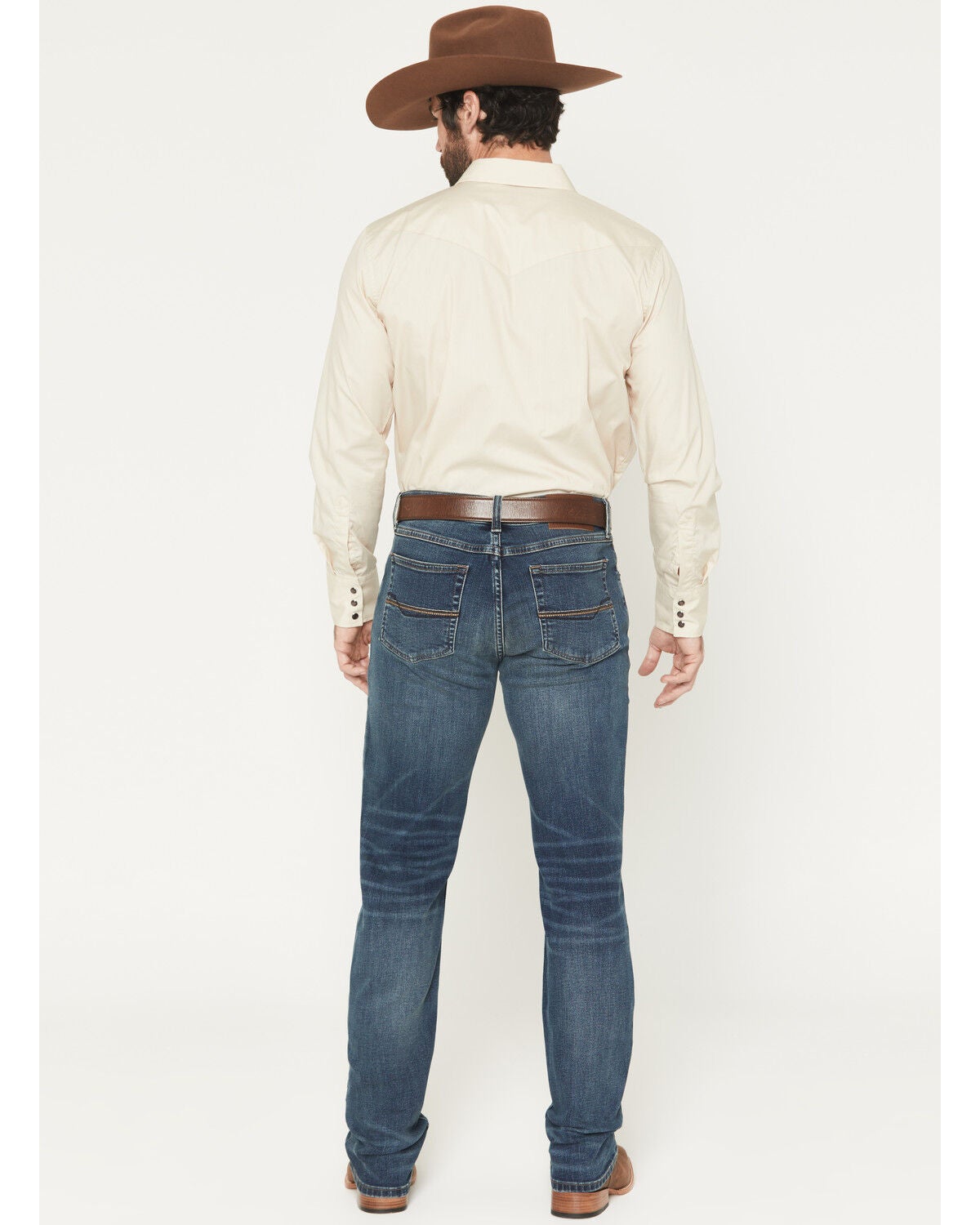 Image #3 - RANK 45&reg; Men's Rider-Flex Brooks Wash Ambush Slim Straight Performance 2-Way Stretch Denim Jeans, Dark Wash, hi-res