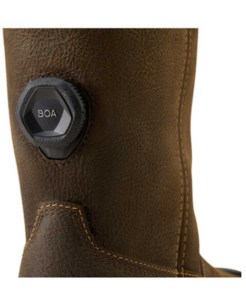 Image #6 - Ariat Men's Stump Jumper BOA Waterproof Work Boots - Composite Toe , Brown, hi-res