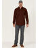 Image #2 - Cody James Men's FR Plaid Print Long Sleeve Snap Work Shirt - Tall, Dark Red, hi-res