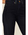 Image #2 - Lola Jeans Women's Dark Wash High Rise Straight Leg Jeans, Blue, hi-res