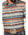 Roper Men's West Made Southwestern Striped Print Long Sleeve Snap Western Shirt, Multi, hi-res