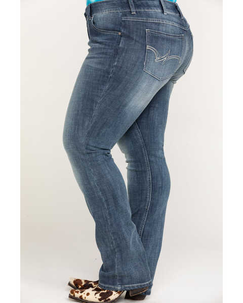 Wrangler Women's Straight Leg Jeans - Plus, Indigo, hi-res