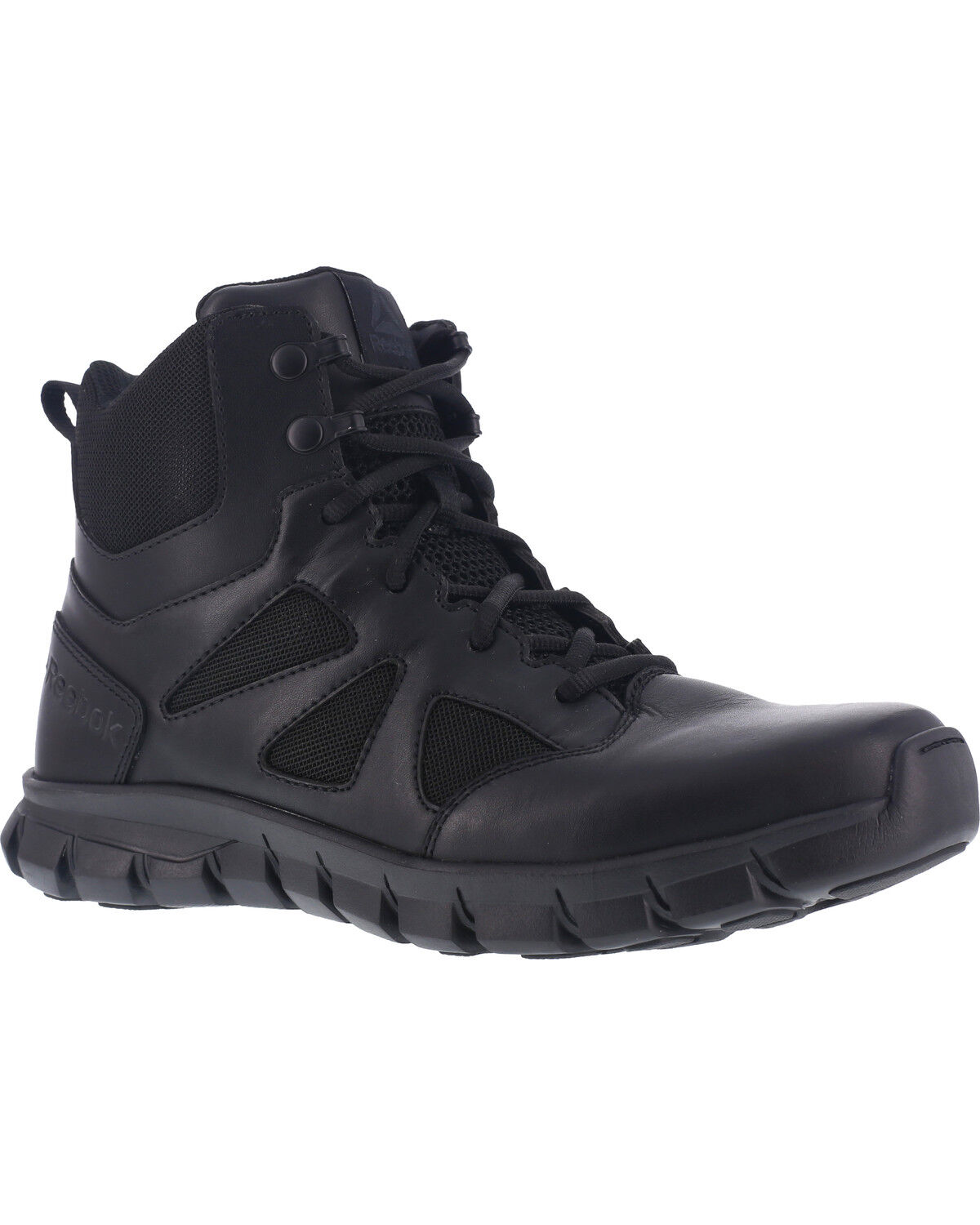 Image #1 - Reebok Men's 6" Sublite Cushion Tactical Shoes - Soft Toe, Black, hi-res