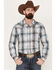 Image #1 - Wrangler Retro Men's Plaid Western Pearl Snap Shirt, White, hi-res
