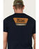Image #4 - Brixton Men's Linwood Logo Short Sleeve Graphic T-Shirt, Navy, hi-res