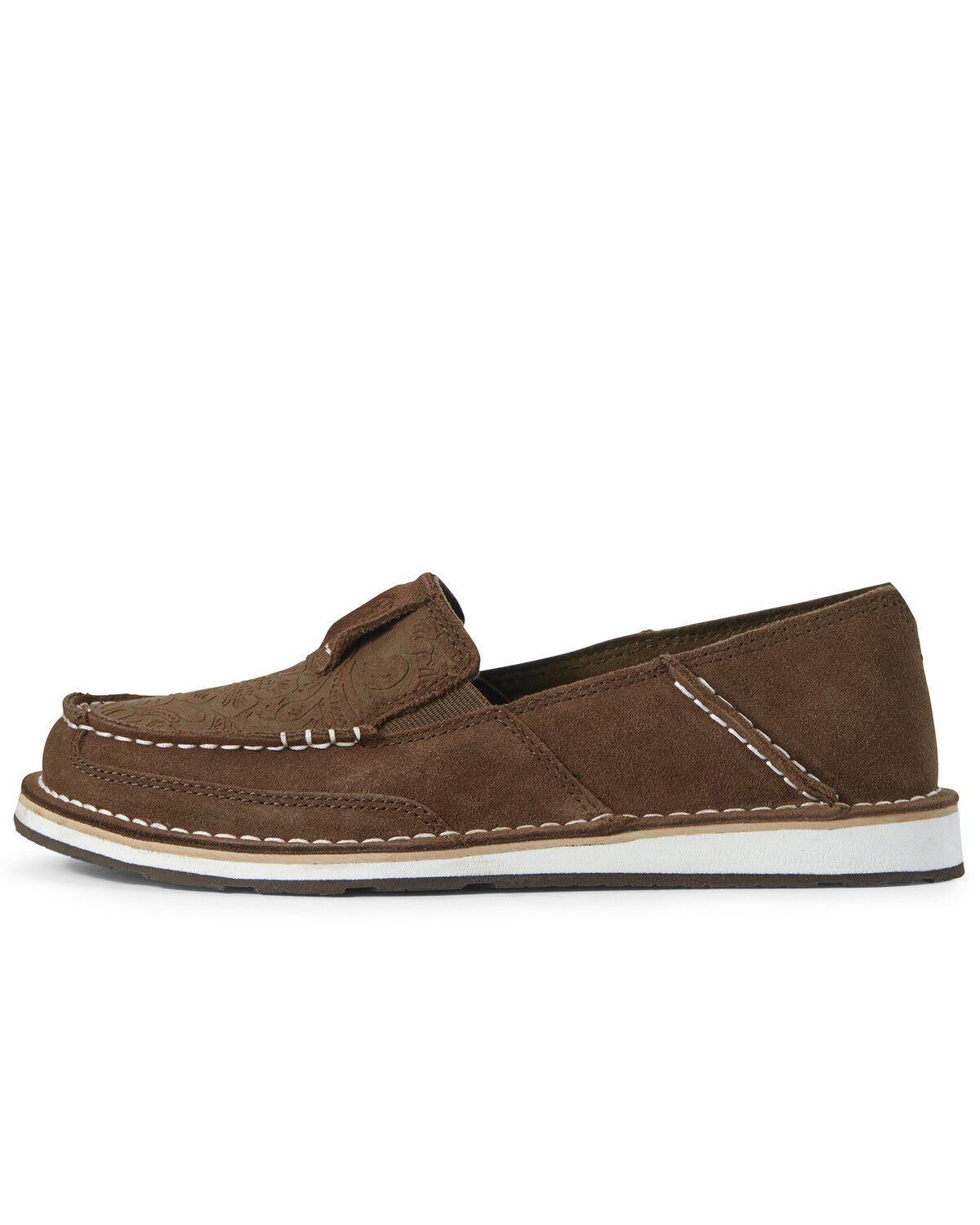 Ariat Women's Floral Embossed Cruiser Shoes - Moc Toe