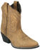 Image #1 - Smoky Mountain Women's Daisy Distressed Western Boots - Medium Toe , Brown, hi-res